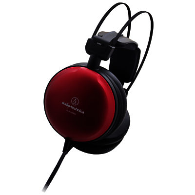 Audio-Technica ATH-A1000Z Art Monitor Closed-Back Dynamic Over-Ear Headphones, Red